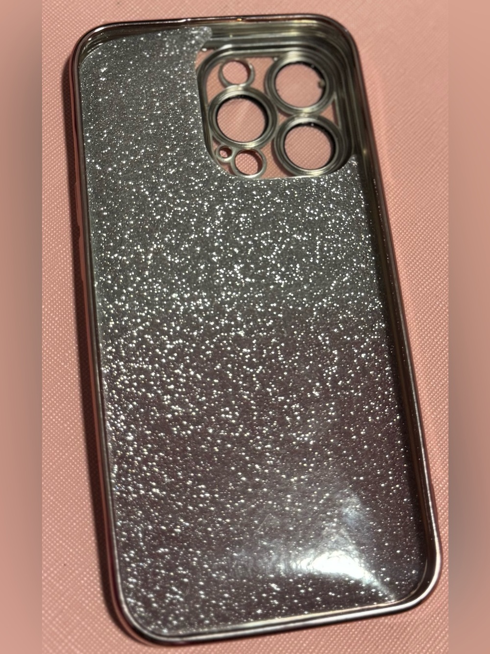 Glitter Shockproof Phone Case - Pink Silver